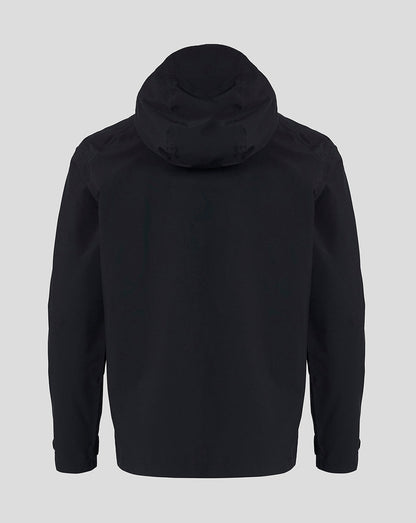 Back view of black hooded Feyenoord training jacket