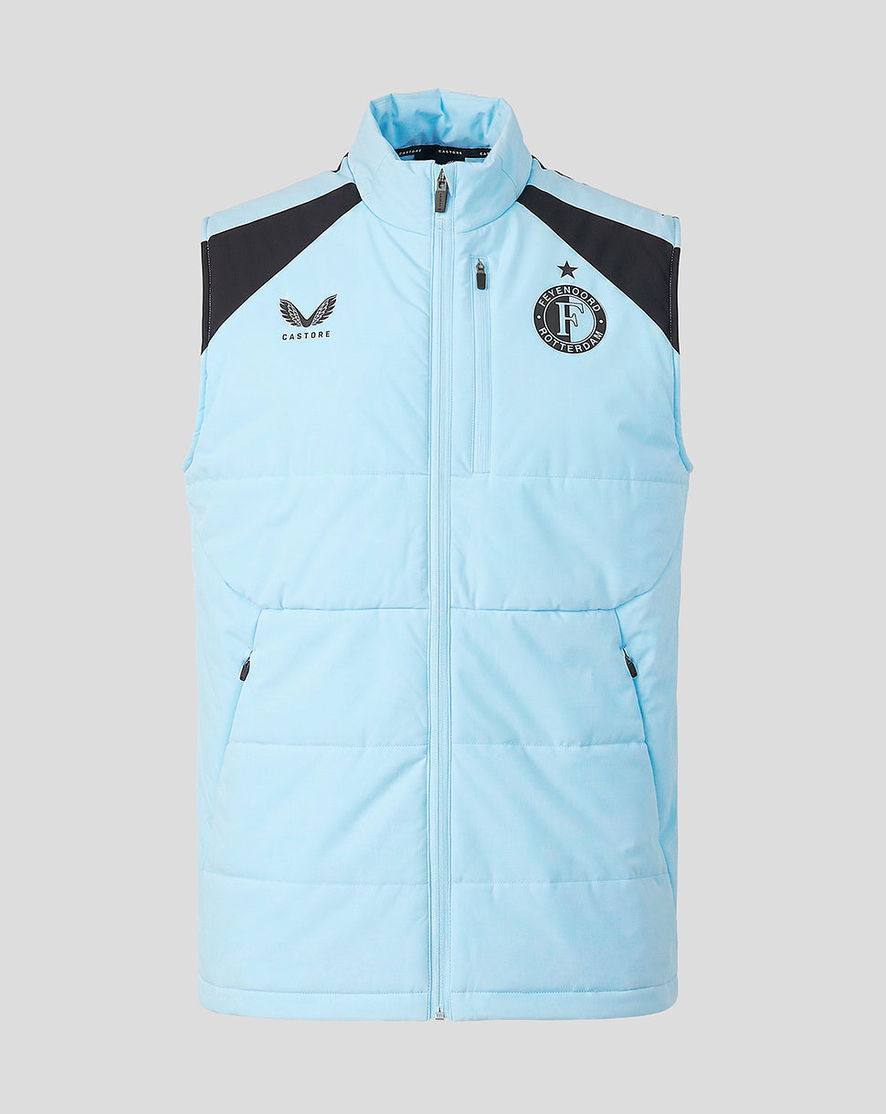 Feyenoord unisex 2026-2027 Training Players bodywarmer - Summer Song/Zwart
