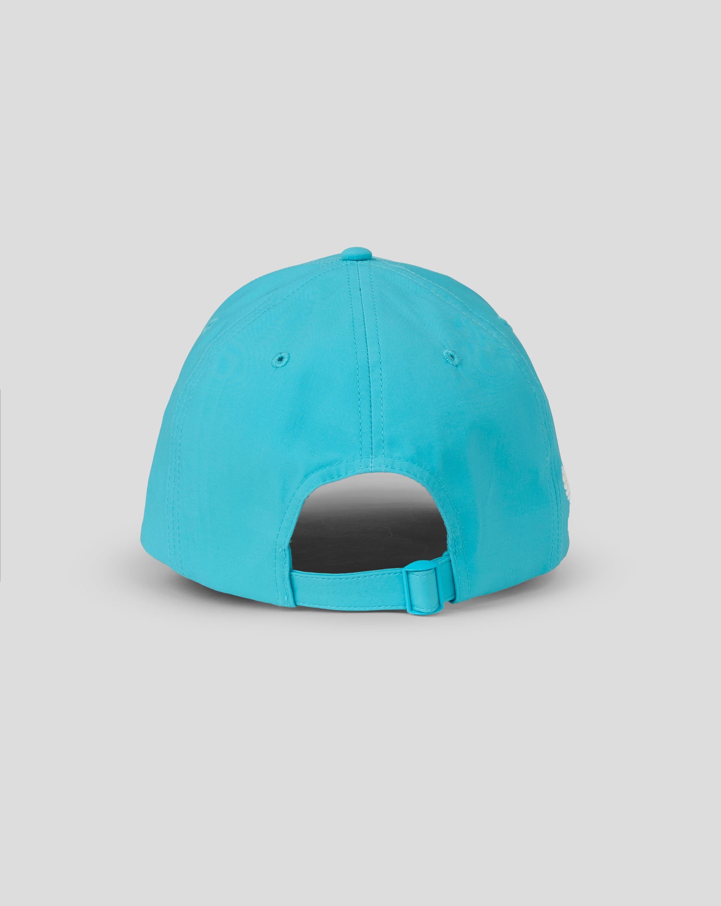 Blue cap on a gray background
