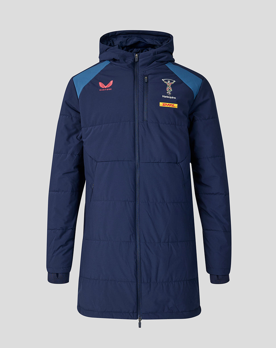 Harlequins Unisex 26/27 Training Padded Jacket - Navy