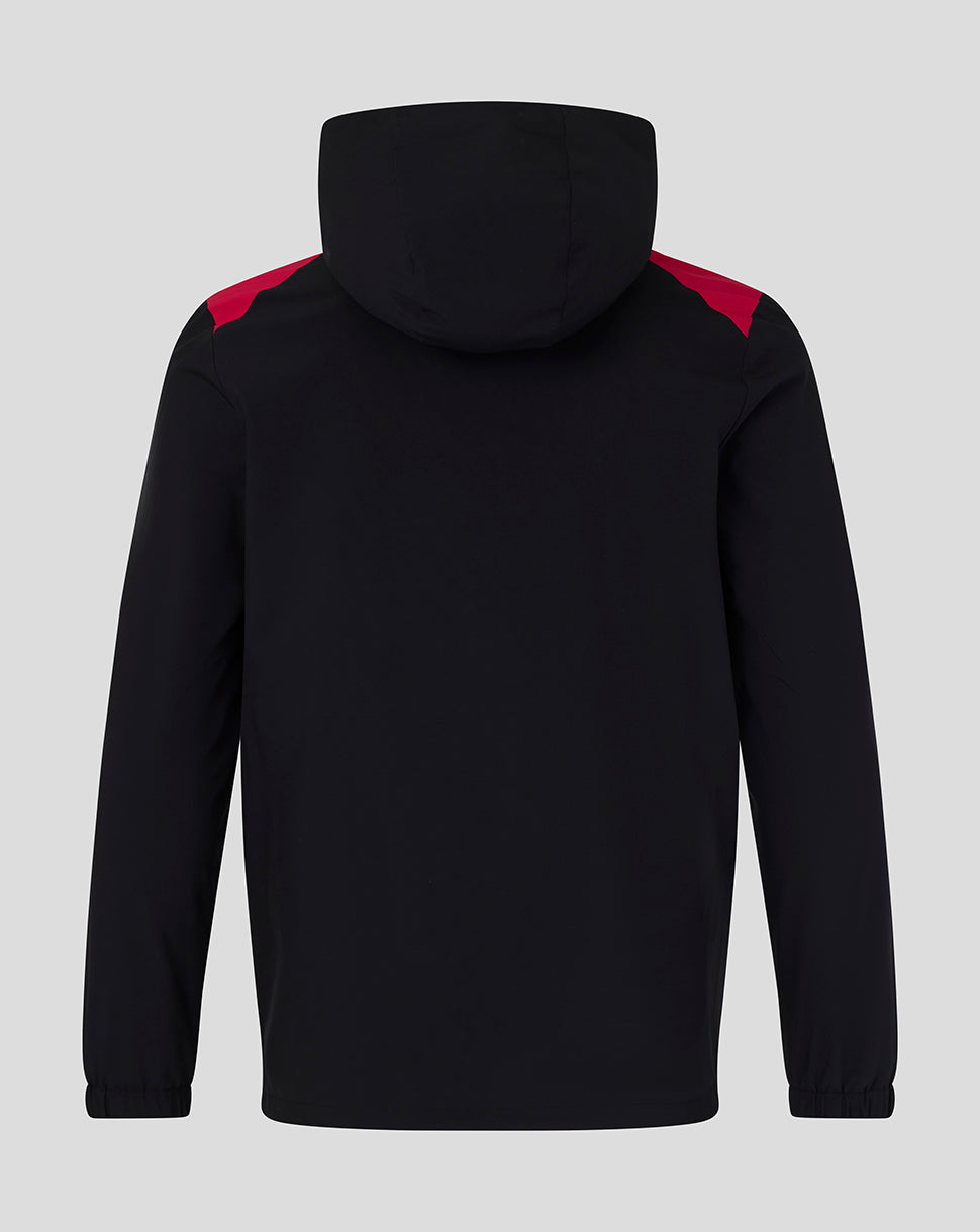 England Rugby Unisex 26/27 Training Packable Hood Shower Jacket - Black - Black