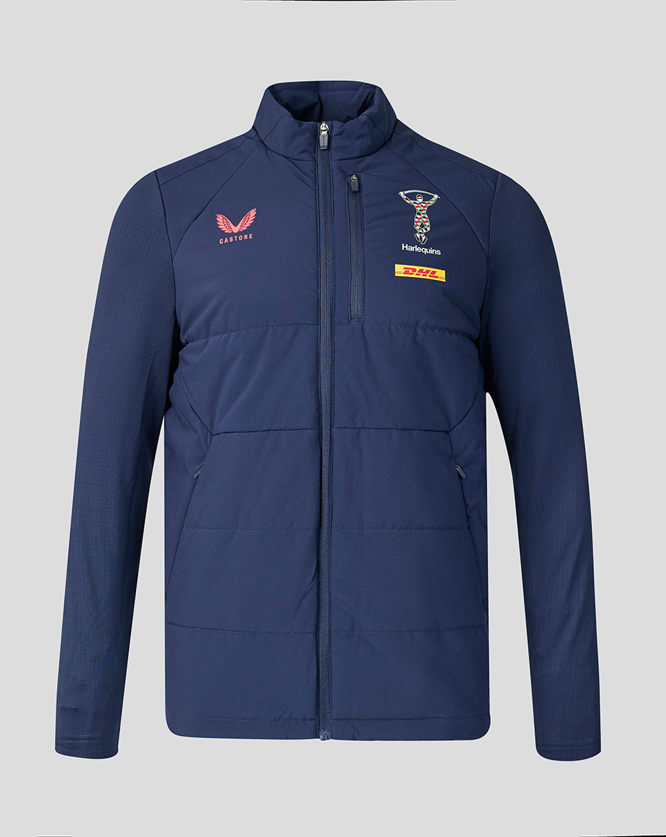 Harlequins Unisex 26/27 Training Thermal Jacket - Navy