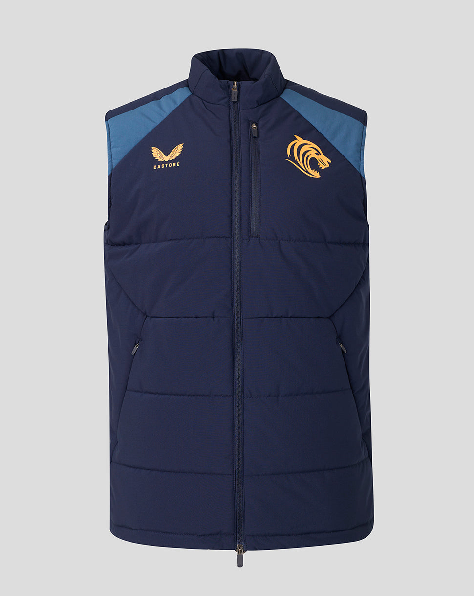 Leicester Tigers Unisex 2026/27 Training Gilet - Navy