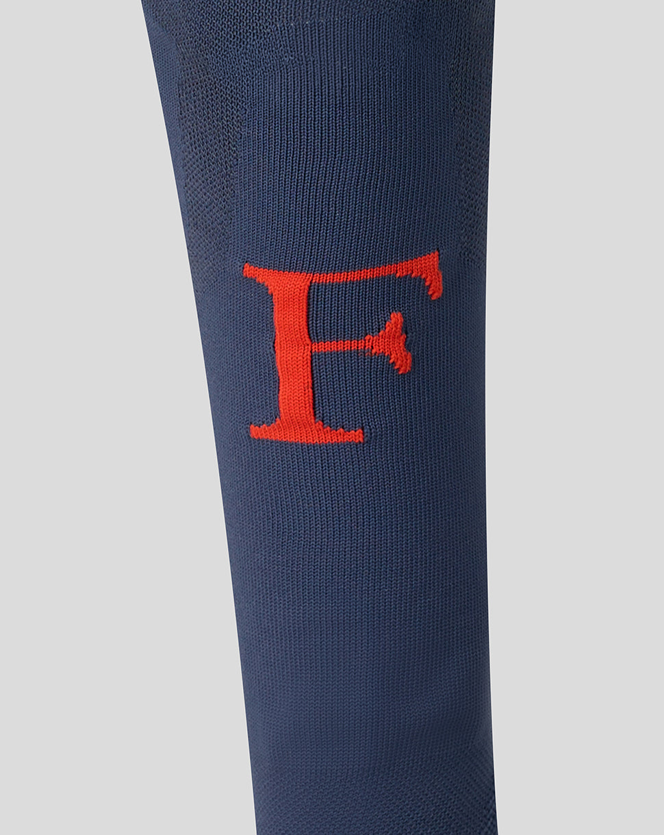 Navy Feyenoord Junior third sock with a bold red F on the shin and Castore logo at the calf