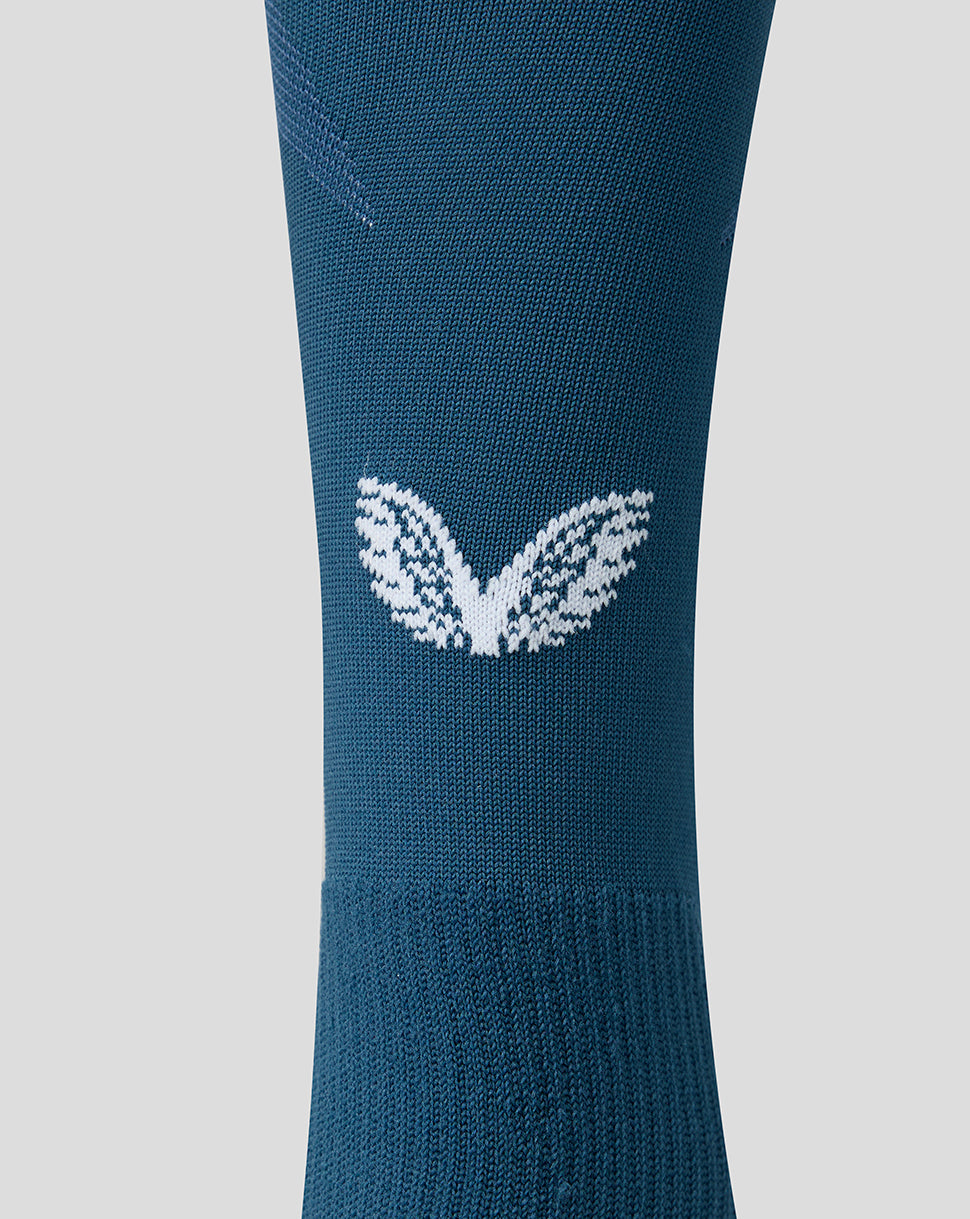 FC Utrecht 26/27 Away Sock in teal knit with discreet FCU initials on the shin