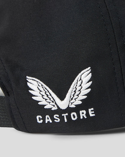 Black bag with white 'Castore' logo on a light gray background