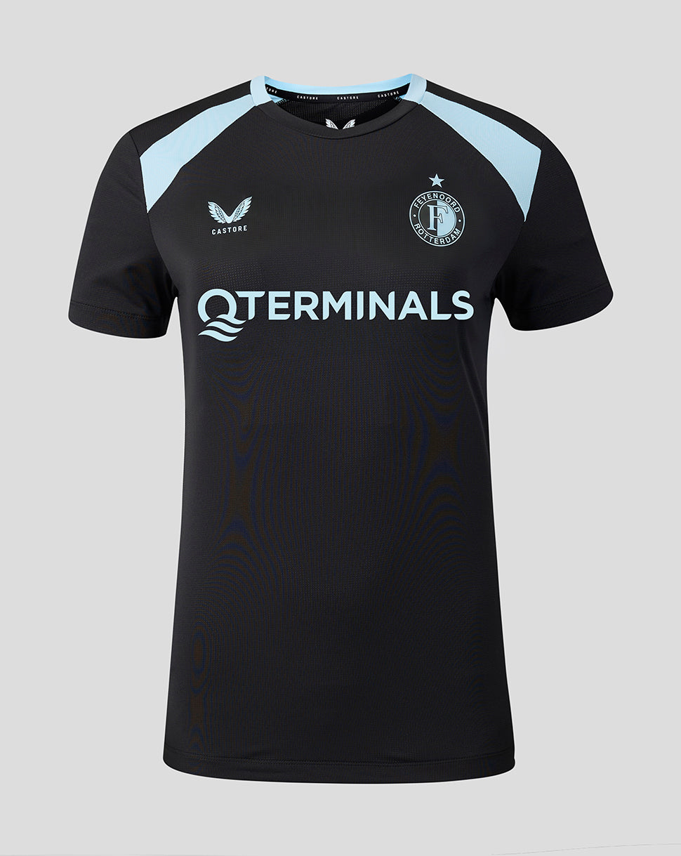 Feyenoord dames 2026-2027 Training Coaches shirt - Zwart/Summer Song