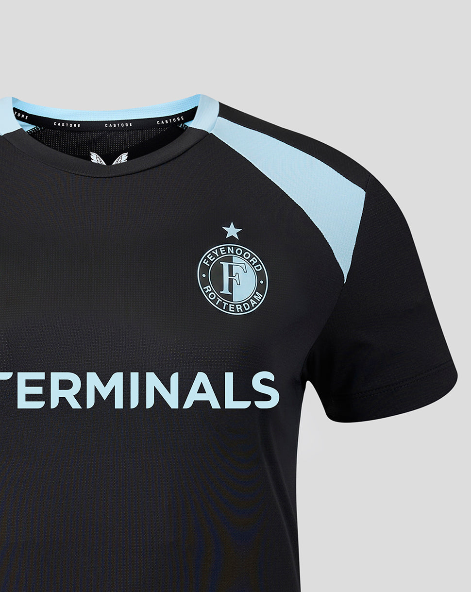 Feyenoord dames 2026-2027 Training Coaches shirt - Zwart/Summer Song