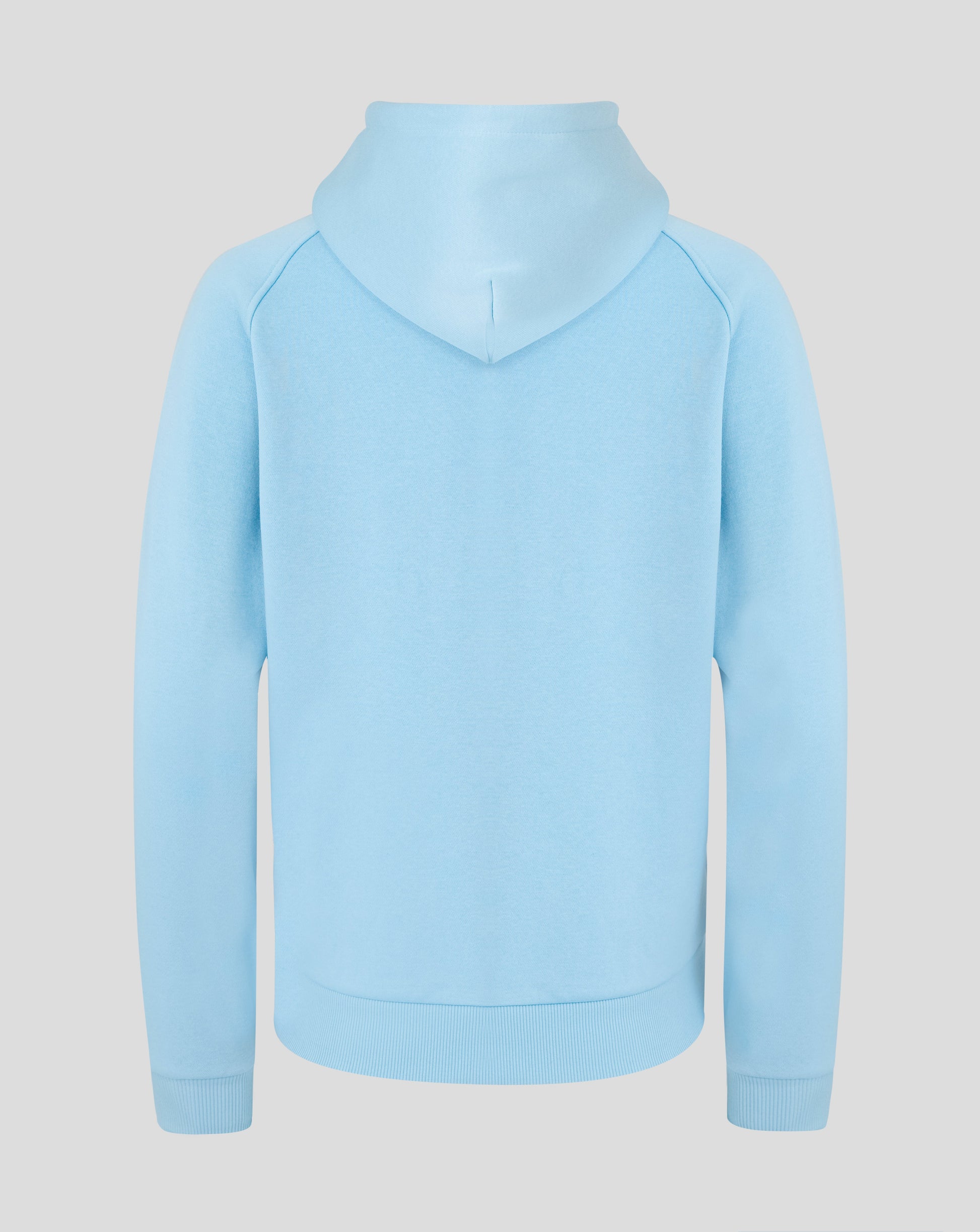 Light blue hoodie on a light gray background