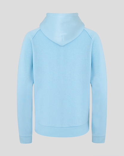 Light blue hoodie on a light gray background