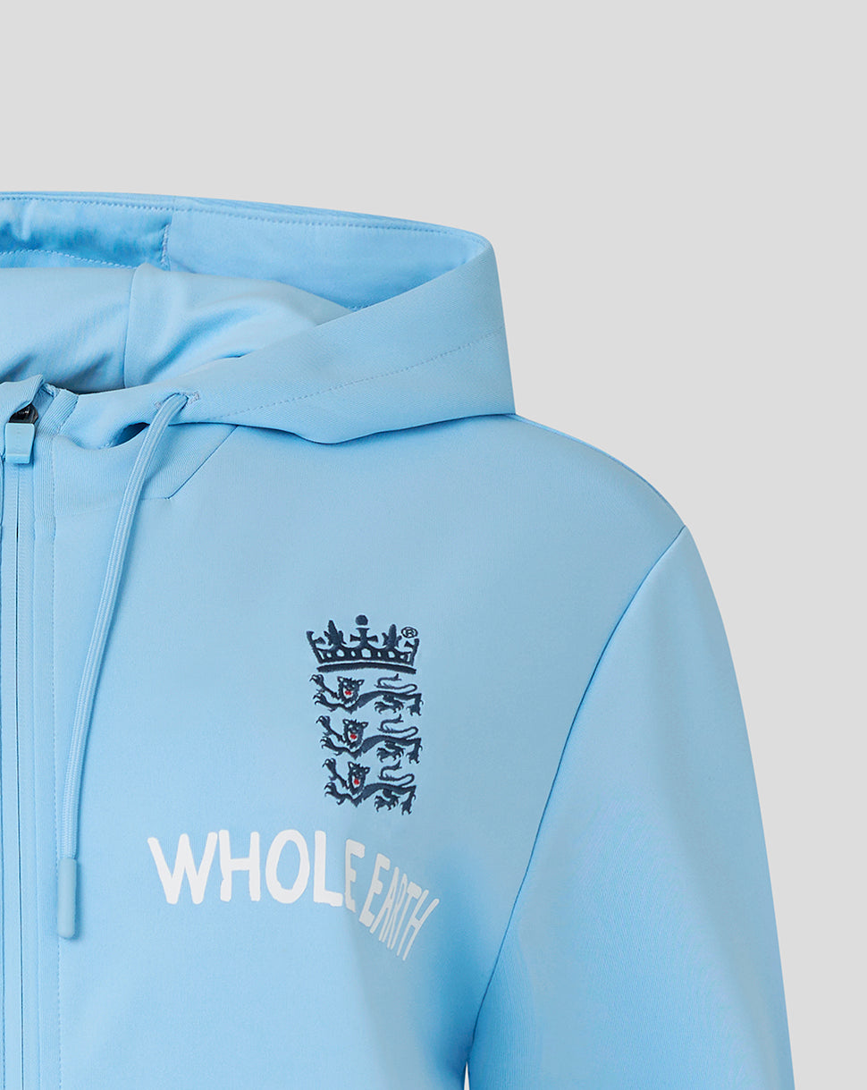 England Cricket Women's 26/27 Off Pitch Full Zip Hoodie - Blue