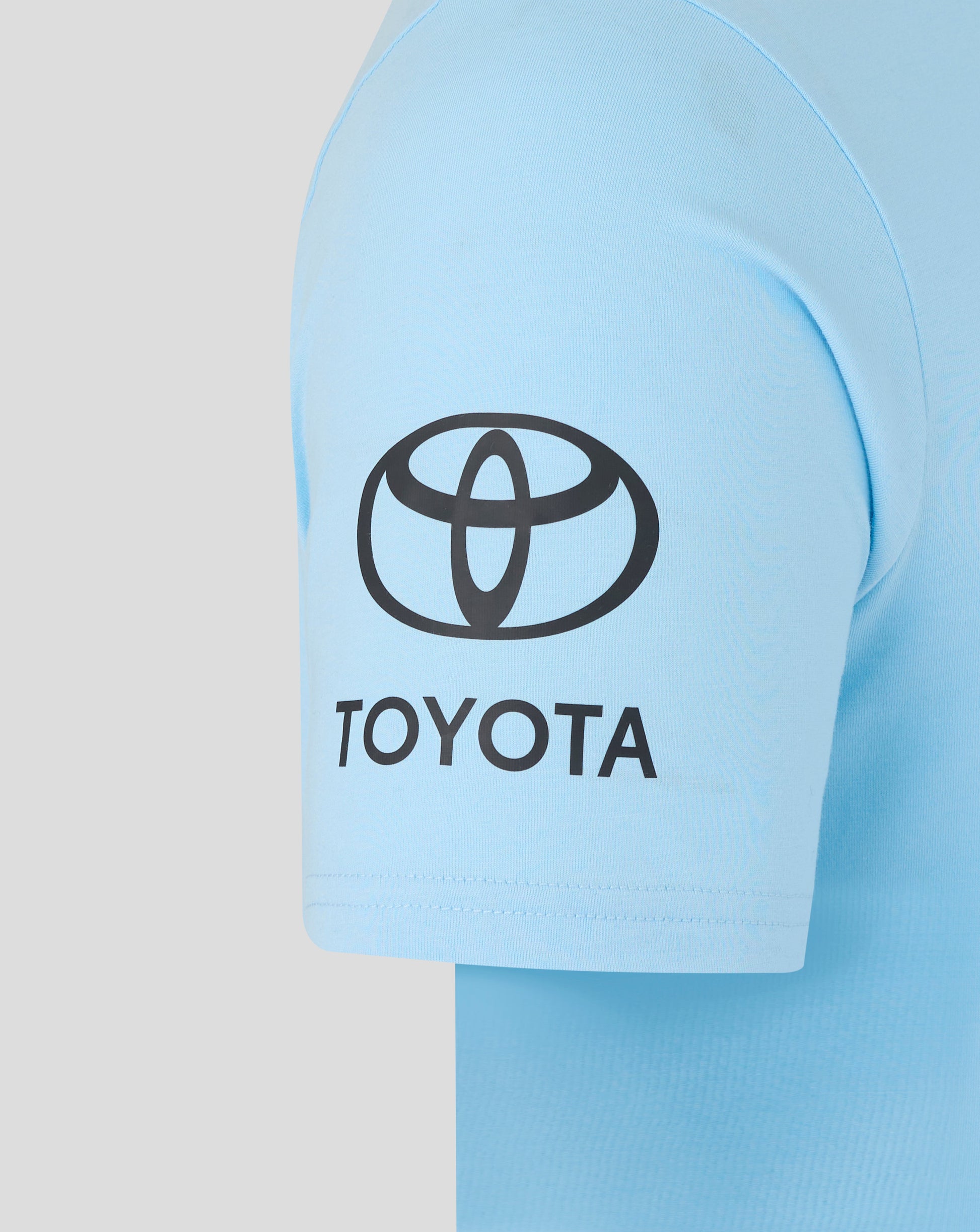 Light blue sleeve with Toyota logo on a light gray background