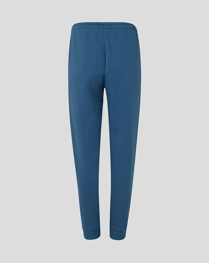 Blue pants on a light gray background