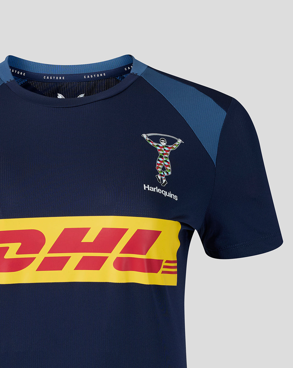 Harlequins Women's 2026/27 Training Short Sleeve T-Shirt - Navy