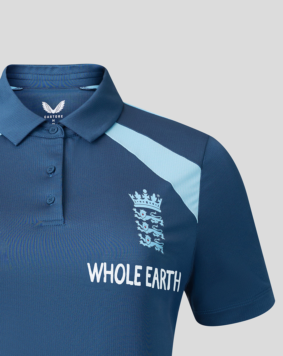 England Cricket Women's 26/27 Training Polo - Blue
