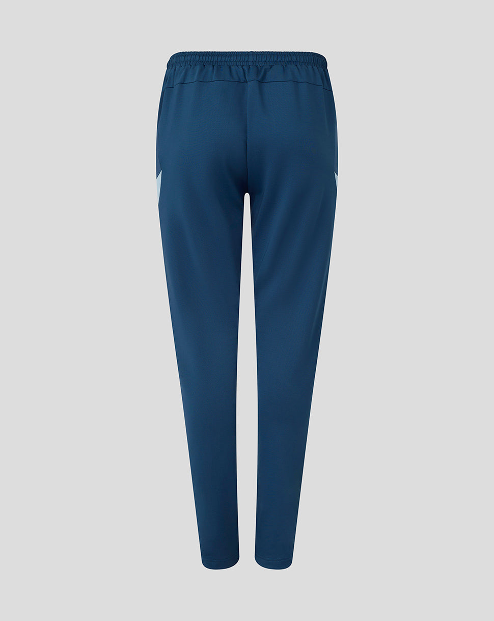 Blue pants on a light gray background