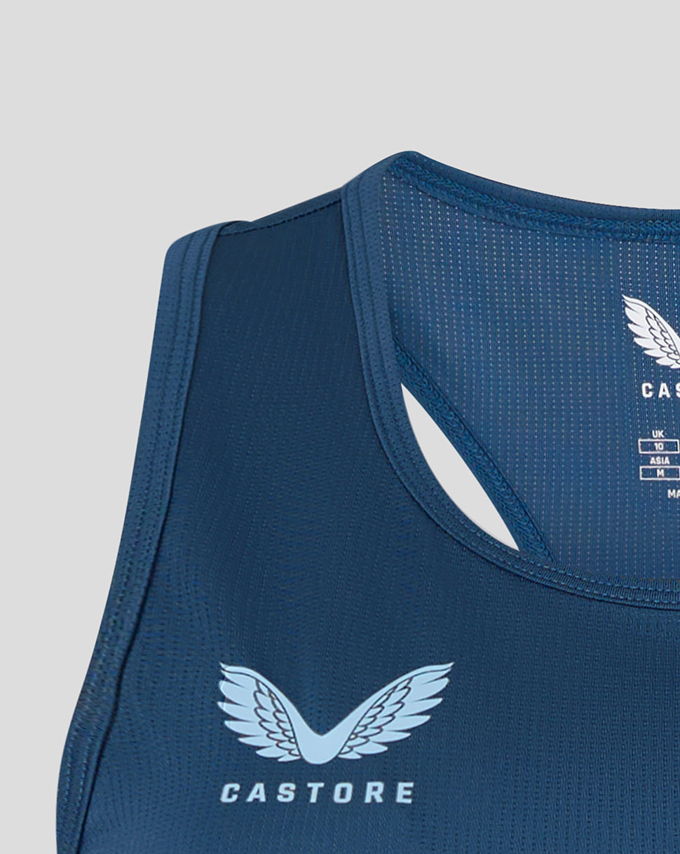 England Cricket Women's 26/27 Training Racer Back - Blue