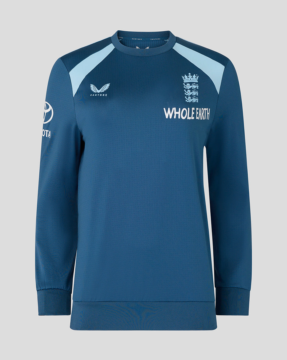 England Cricket Women's 26/27 Training Sweatshirt - Blue