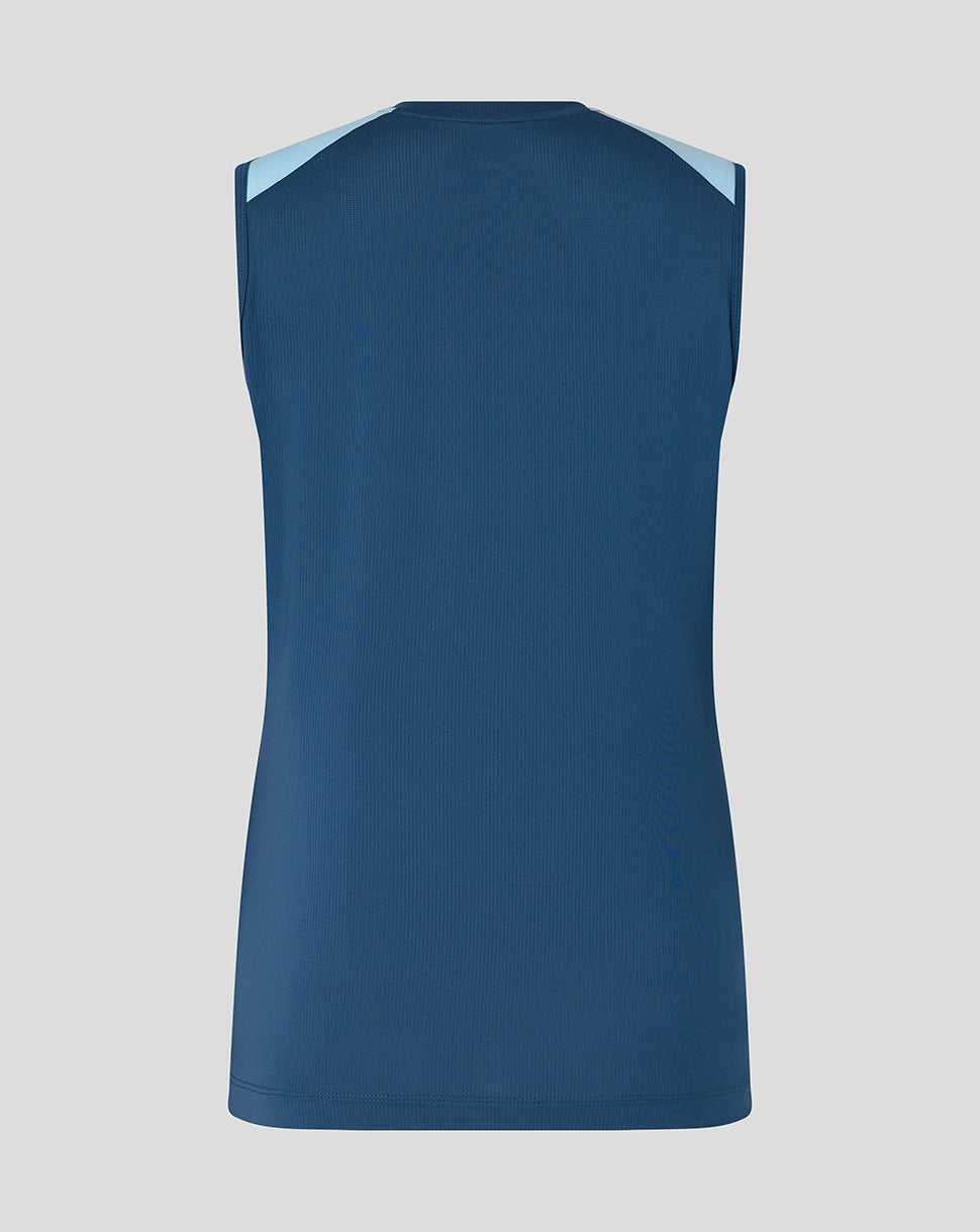 England Cricket Women's 26/27 Training Sleeveless T-Shirt - Blue