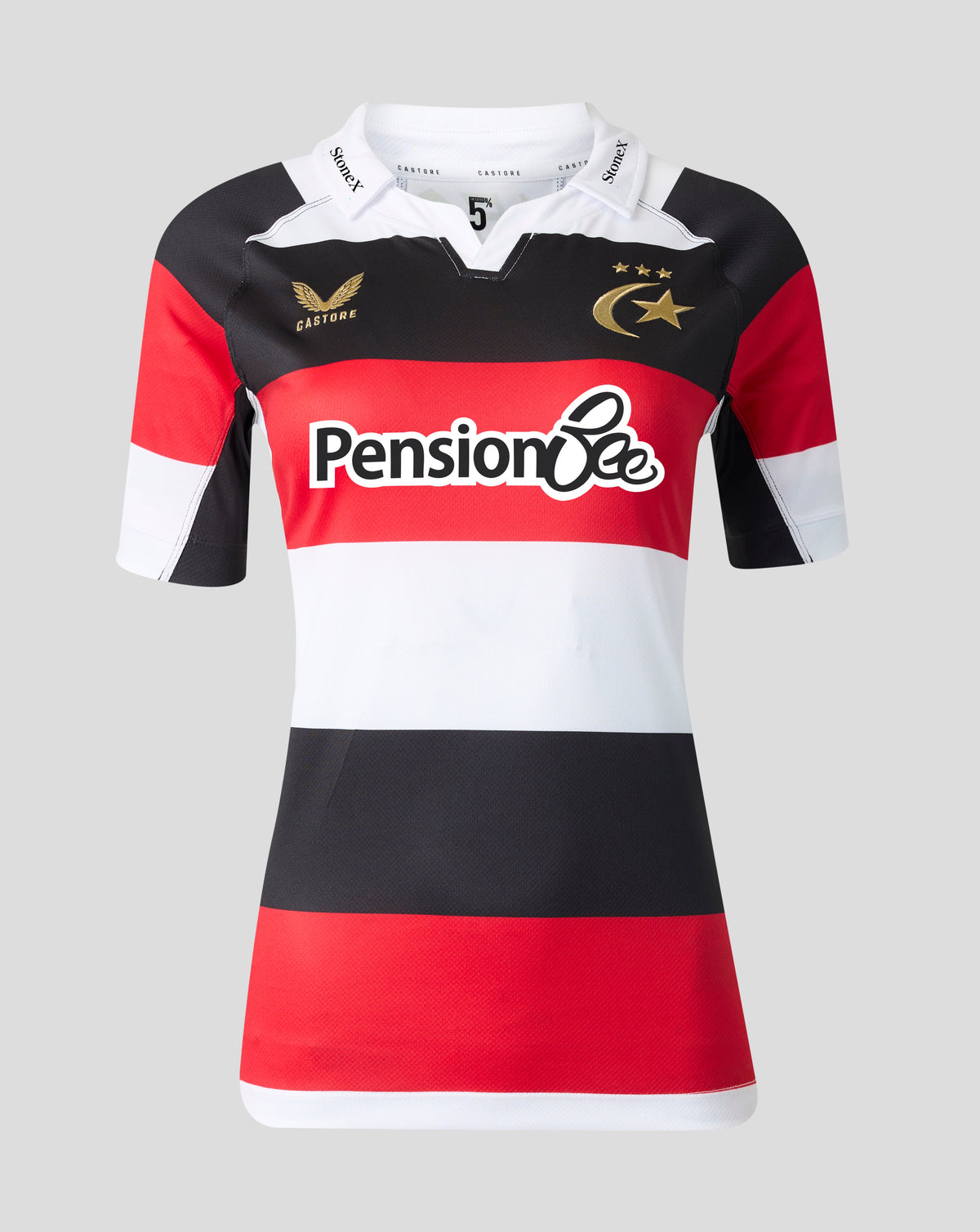 Saracens Women's 2026/27 150 Anniversary Replica Shirt - White - White/Black/Red