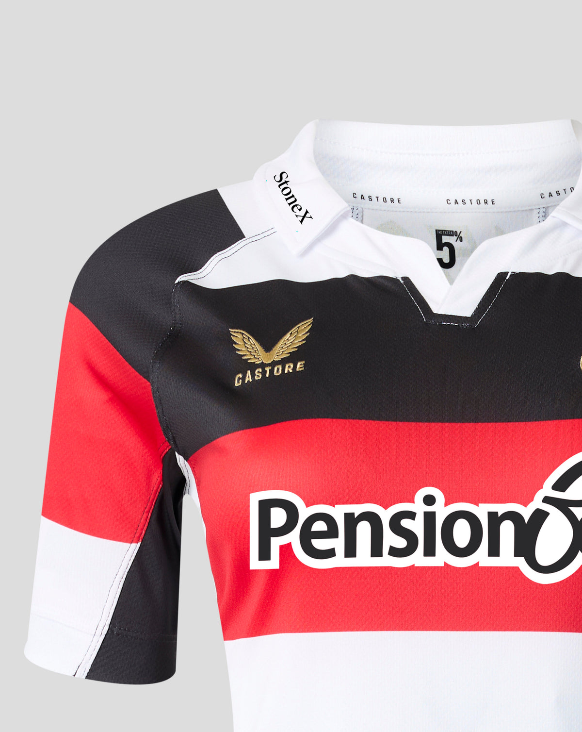 Saracens Women's 2026/27 150 Anniversary Replica Shirt - White - White/Black/Red
