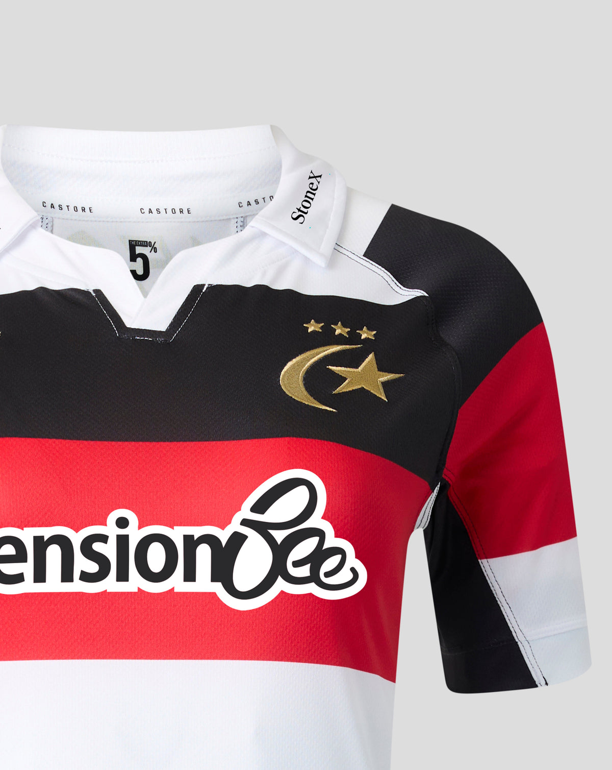 Saracens Women's 2026/27 150 Anniversary Replica Shirt - White - White/Black/Red