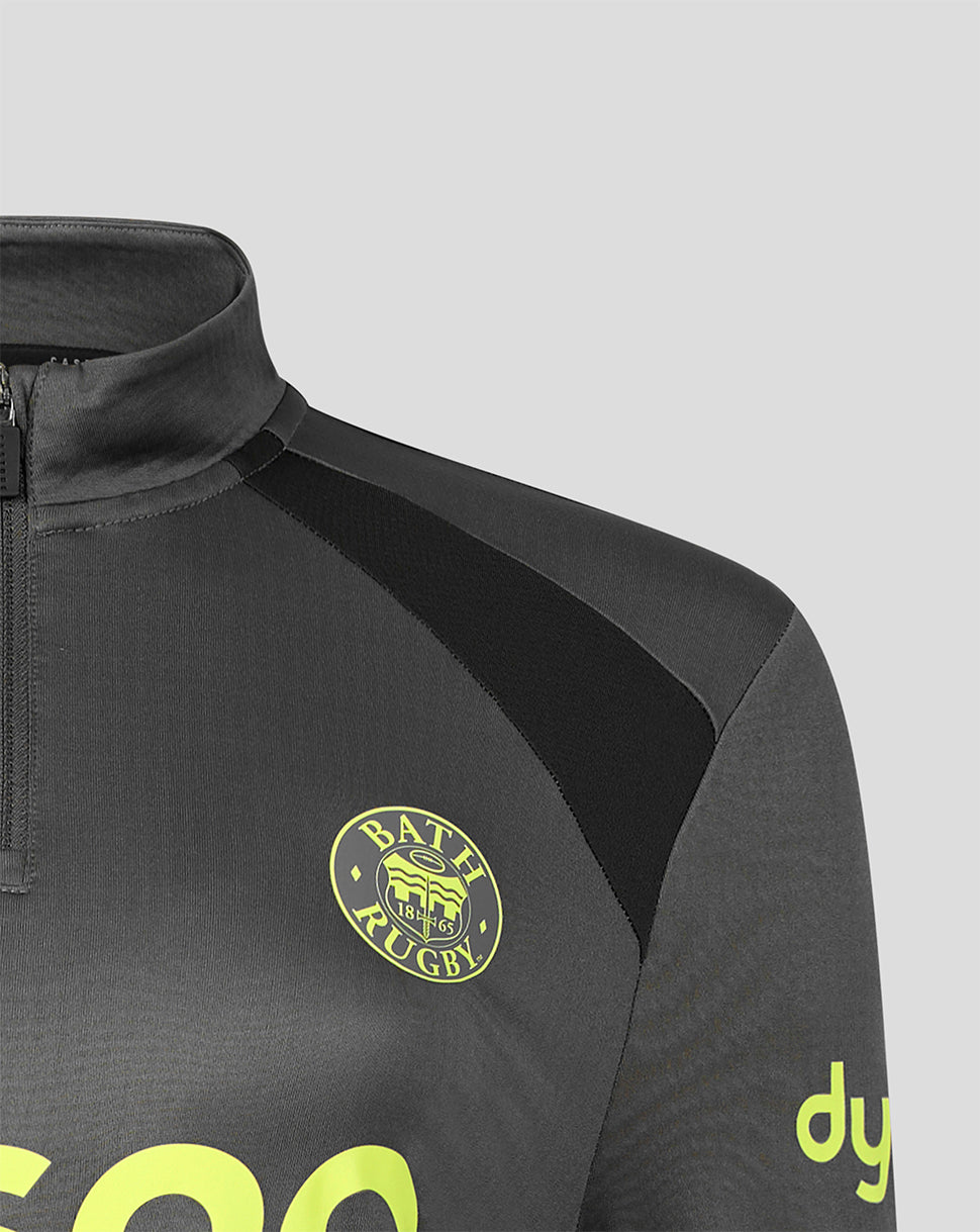 Bath Rugby Women's 2026/27 Training Quarter Zip - Gunmetal/Black