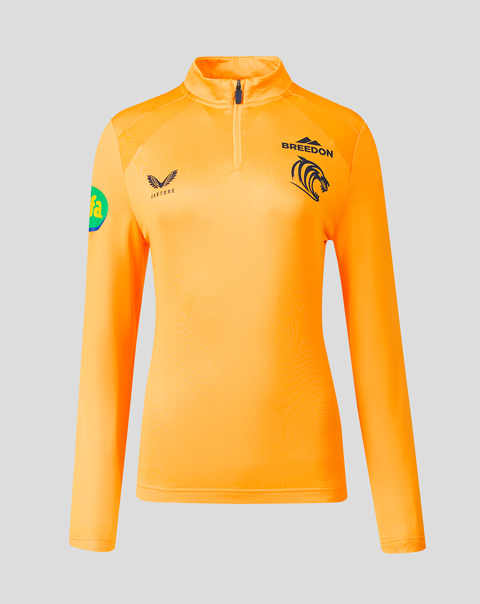 Leicester Tiger Women's 2026/27 Training Quarter Zip Top - Orange - Orange