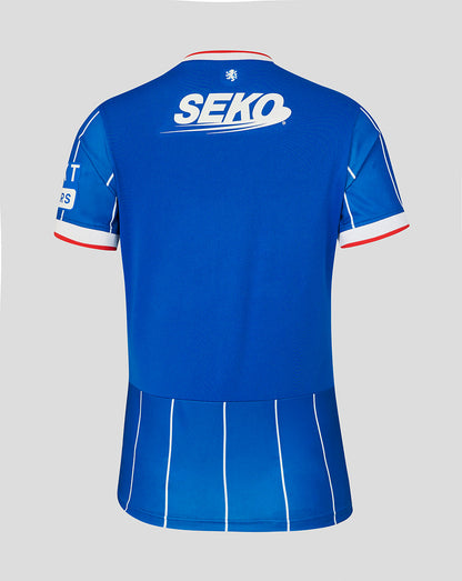 Blue sports jersey with 'SEKO' branding on a gray background