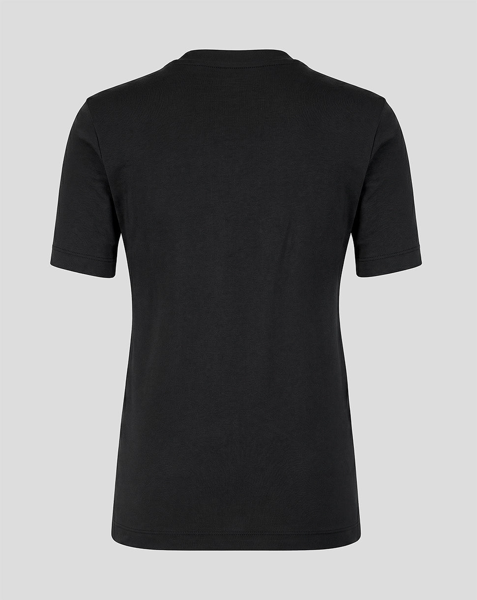 black shirt on a white background