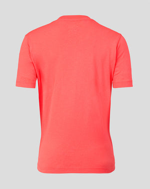 Red t-shirt on a gray background