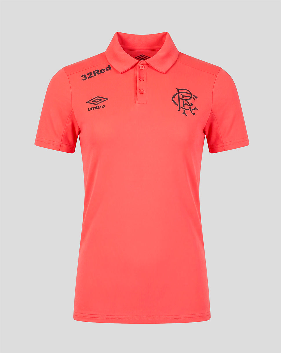 Rangers FC Women's 2026/27 Presentation Polo - Coral - Coral