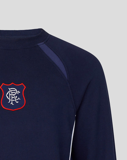 Rangers Unisex 25/26 Panelled Sweatshirt - Navy
