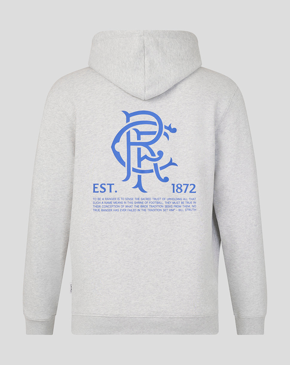 Rangers Unisex 25/26 Art of Football Hoodie - Grey