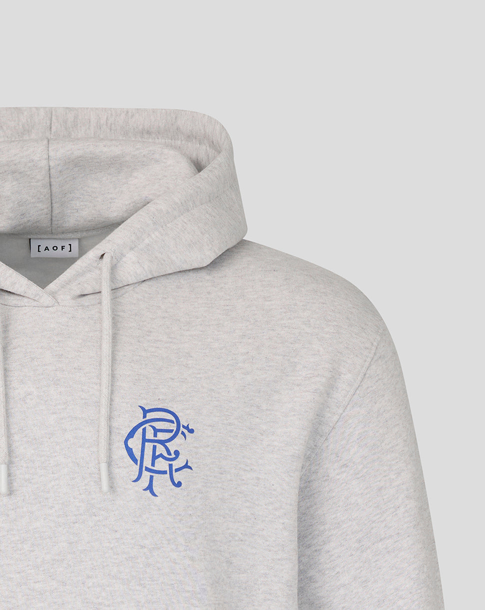 Rangers Unisex 25/26 Art of Football Hoodie - Grey