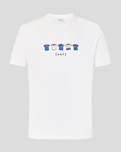 Rangers Unisex 25/26 Art of Football T-Shirt - White