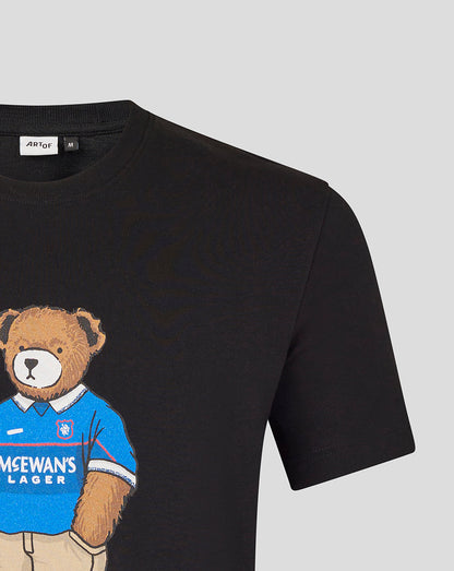 Rangers Unisex 25/26 Art of Football T-Shirt - Black