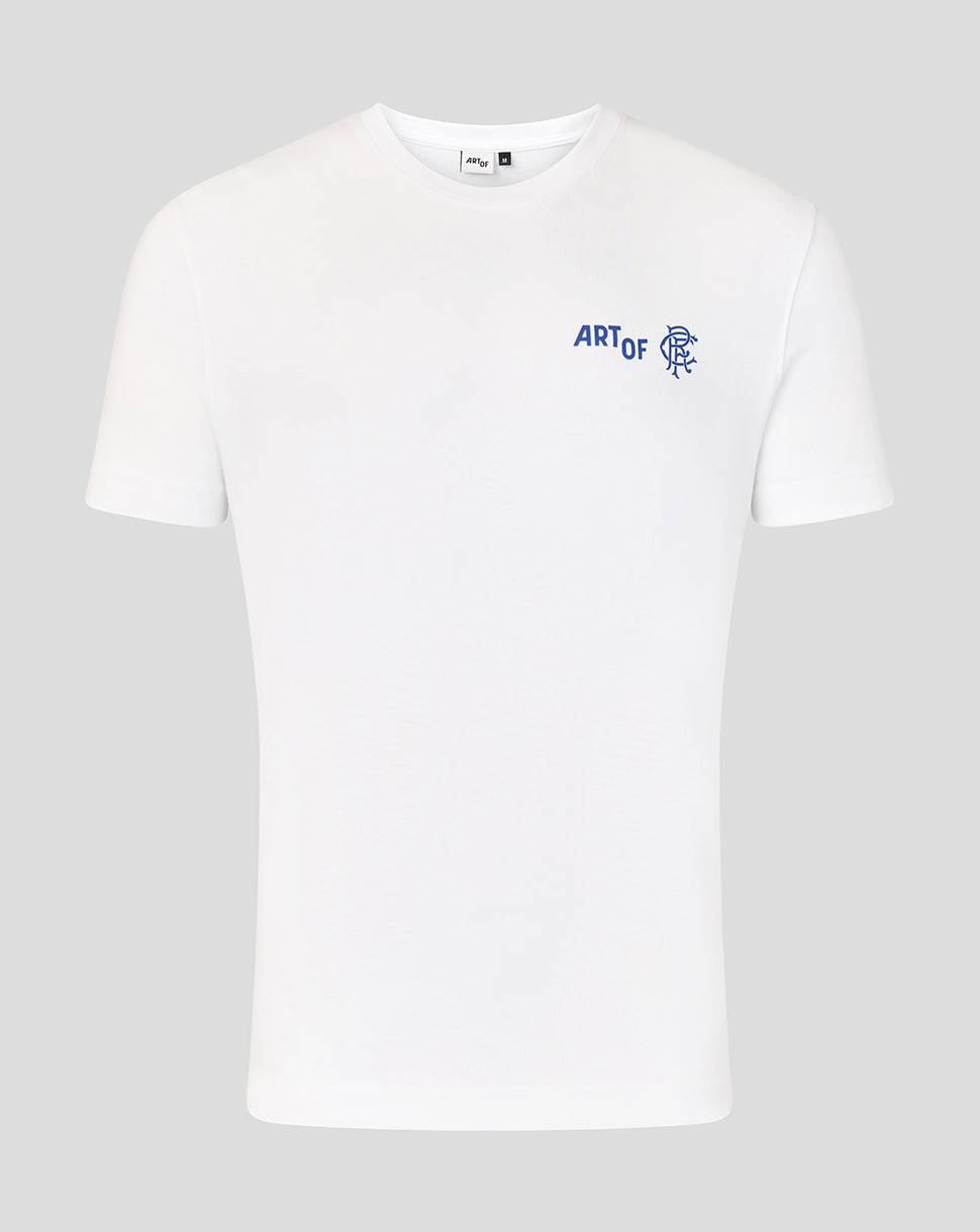 Rangers Unisex 25/26 Art of Football T-Shirt - White
