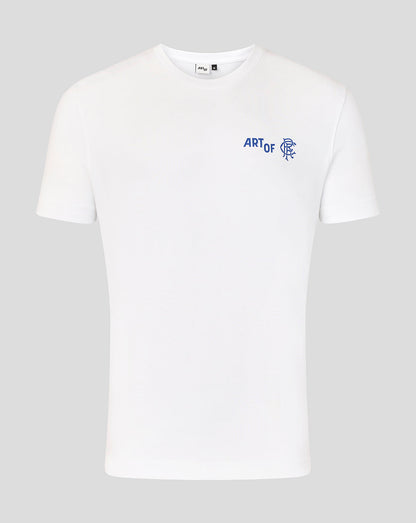 Rangers Unisex 25/26 Art of Football T-Shirt - White