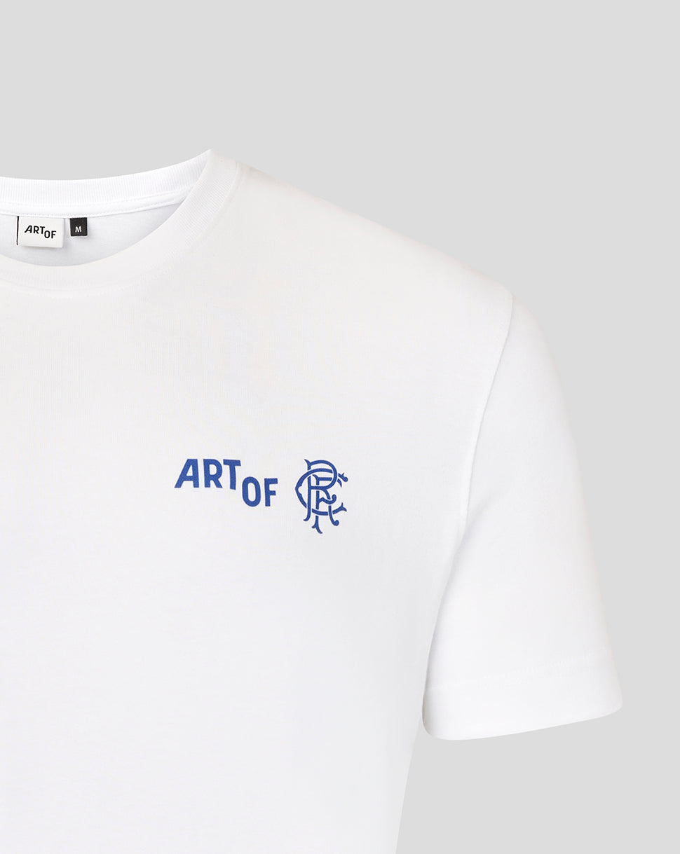 Rangers Unisex 25/26 Art of Football T-Shirt - White - White