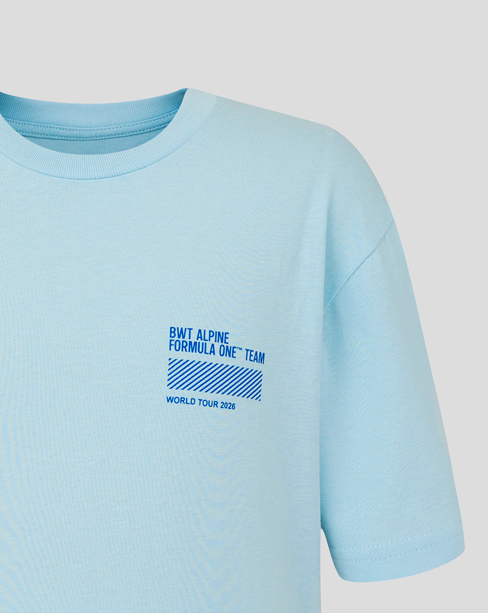 BWT Alpine Junior World Tour T-Shirt in lockerer Passform - Summer Song