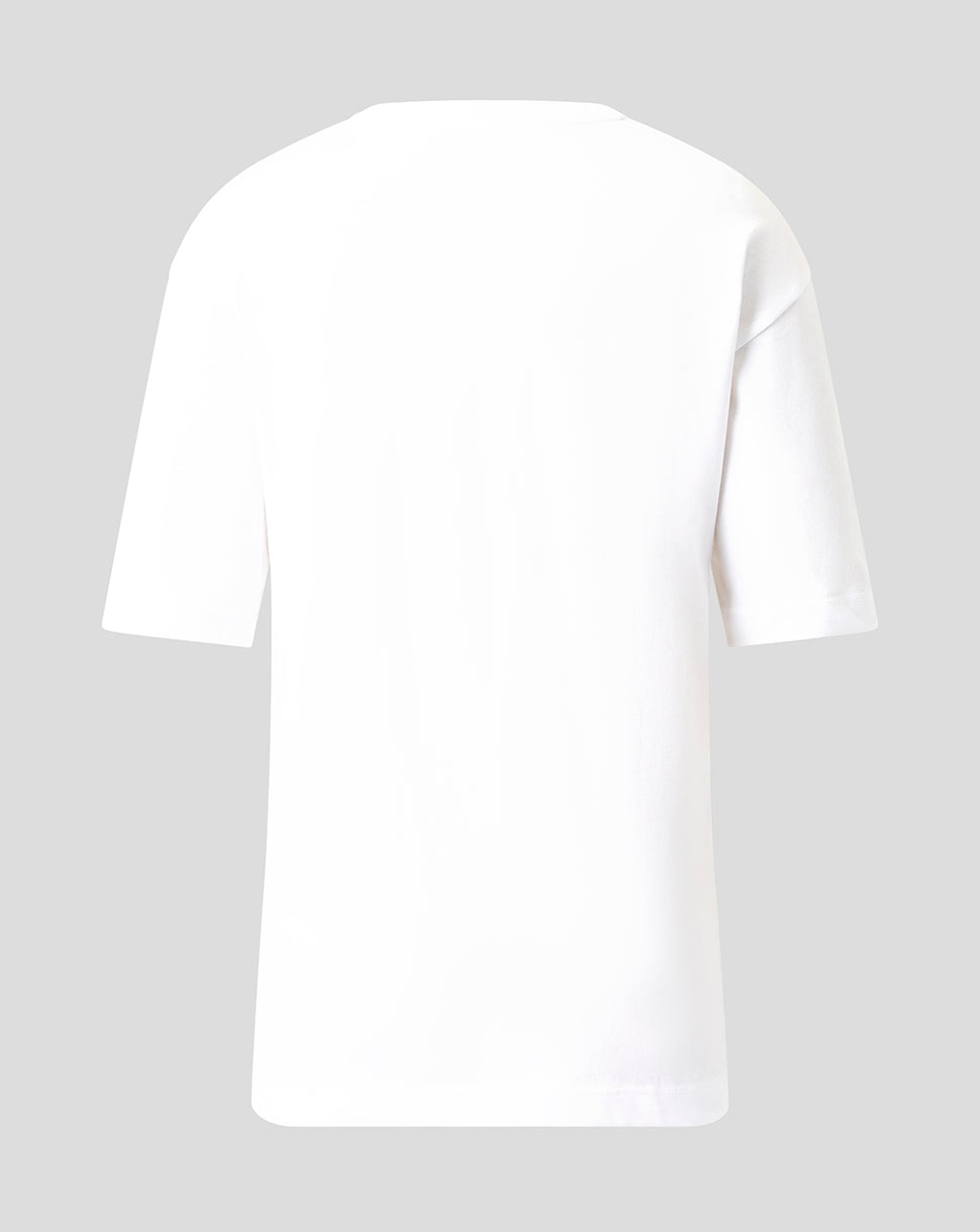 White FC Twente Junior Fourth 94-95 T shirt shown from the back