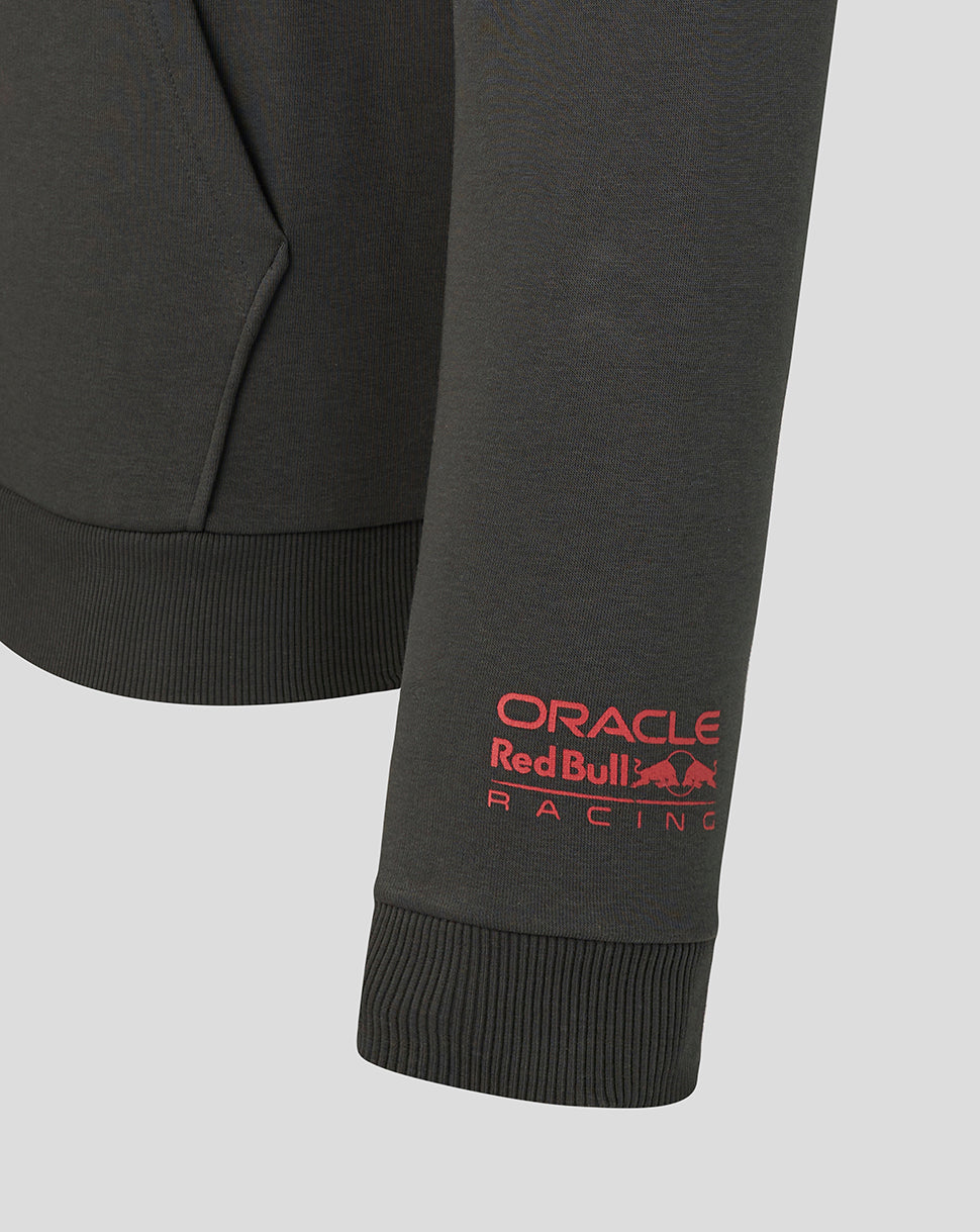 Dark gray sweatpants with Oracle Red Bull Racing logo on a light gray background