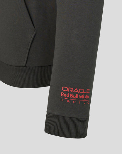 Dark gray sweatpants with Oracle Red Bull Racing logo on a light gray background