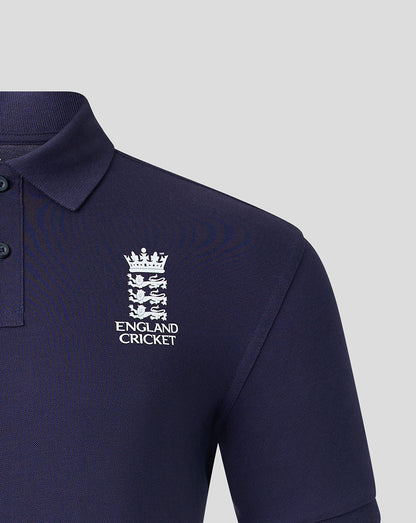 England Cricket Unisex 26/27 Essentials Crest Short Sleeve Polo