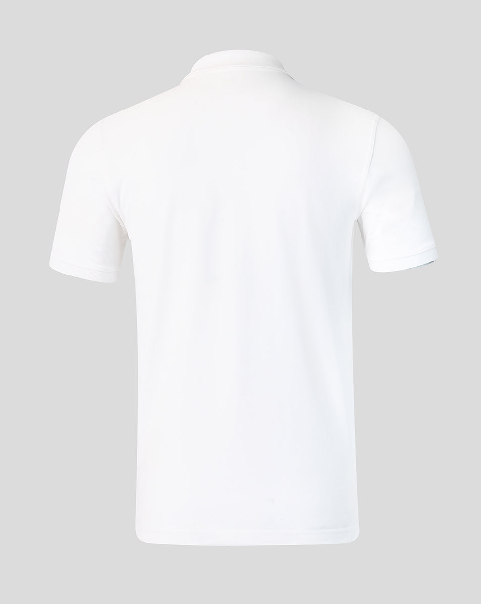 White t-shirt on a light gray background