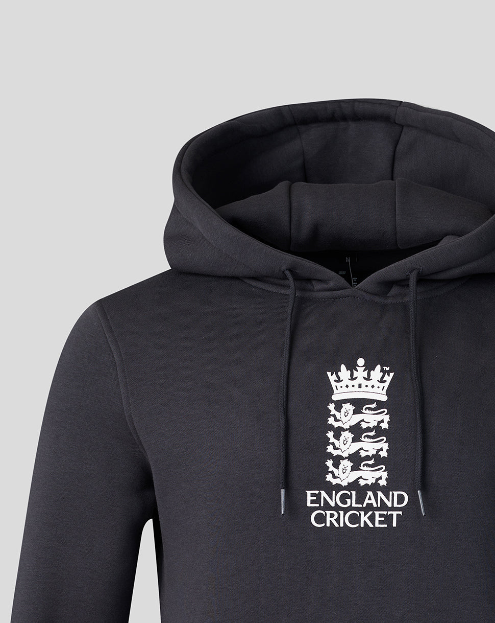 England Cricket Unisex 26/27 Essentials Crest Hoodie - Navy