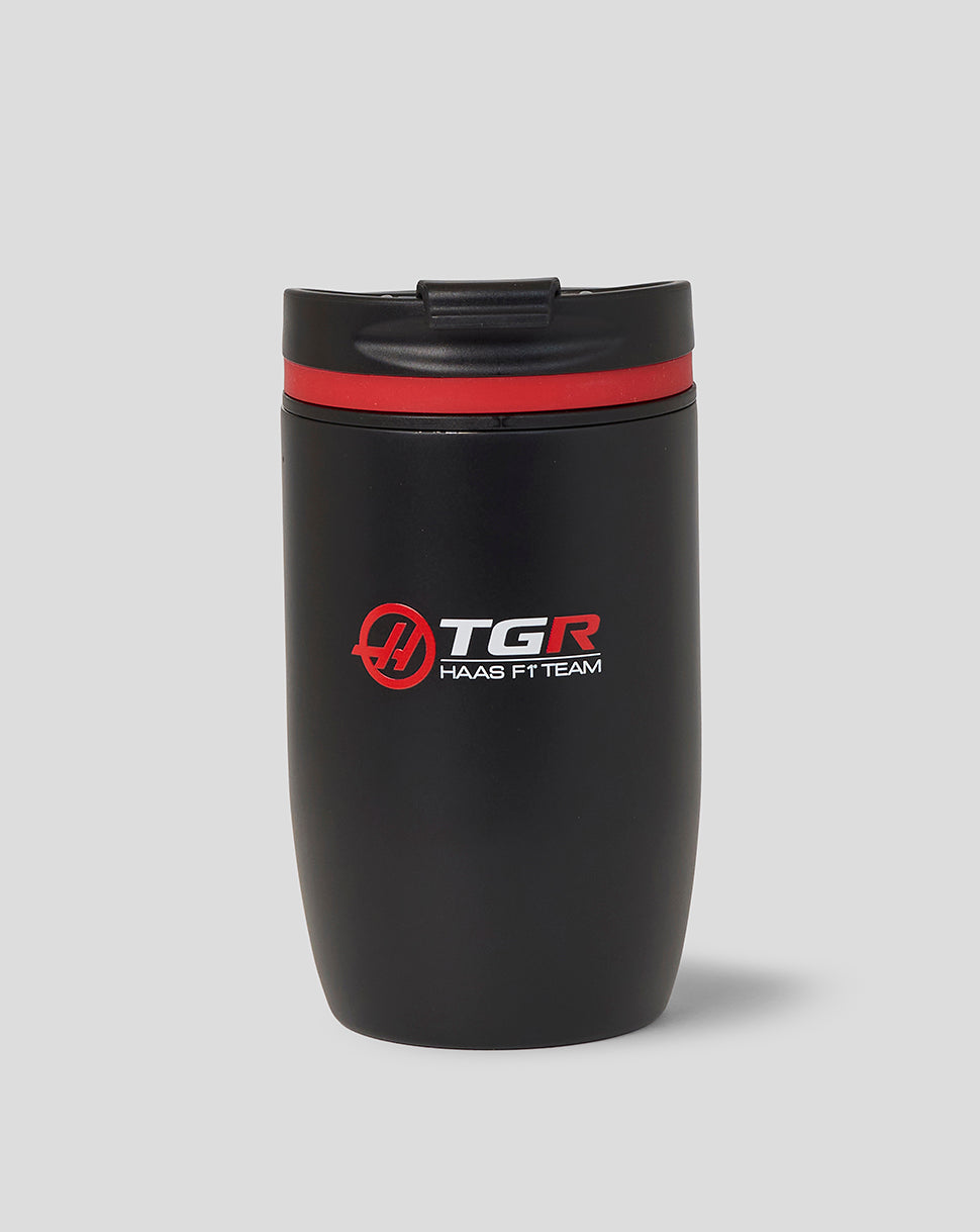 Official Haas Team Travel Coffee Cup - Black - Black