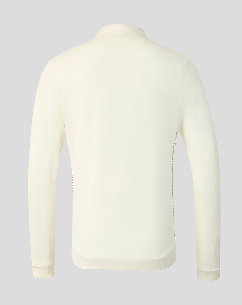 Oracle Red Bull Racing Unisex Classic Long Sleeve Henley T-Shirt - Off White Marl - Off White Marl