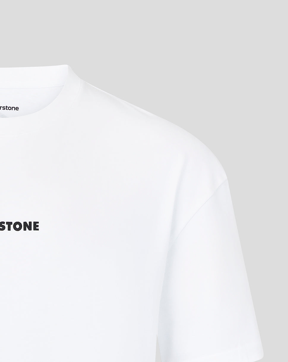 Silverstone Unisex Heritage Short Sleeve T-Shirt - White